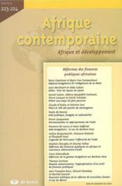 Afrique Contemporaine N.224 ; Les Ressources Naturelles - Couverture - Format classique