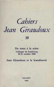 Cahiers Jean Giraudoux T.10 - Intérieur - Format classique