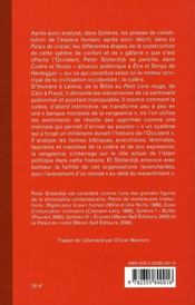 Colère et temps - Peter Sloterdijk