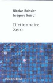 Dictionnaire zero - Couverture - Format classique