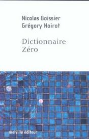 Dictionnaire zero - Intérieur - Format classique
