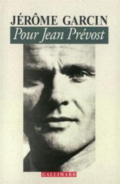 Pour jean prevost - Couverture - Format classique