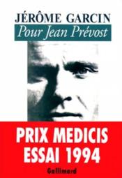 Pour jean prevost - Couverture - Format classique