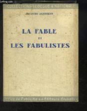 La Fable et les Fabulistes - Couverture - Format classique
