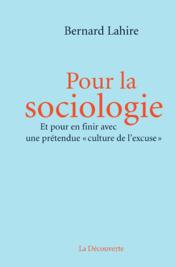 Pour la sociologie - Couverture - Format classique