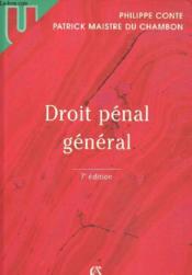 Droit Penal General - Couverture - Format classique