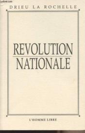Révolution nationale - Couverture - Format classique