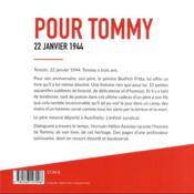 Pour Tommy - 22 janvier 1944 - 4ème de couverture - Format classique