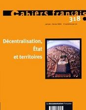 Decentralisation, etat et territoires n 318 janvier-fevrier 2004 - Intérieur - Format classique