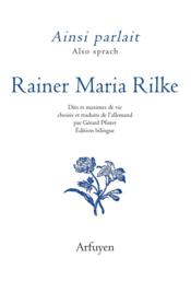 Vente  Ainsi parlait T.14 ; Rainer Maria Rilke  - Rainer Maria RILKE 