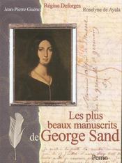 Les Plus Beaux Manuscrits De George Sand - Intérieur - Format classique