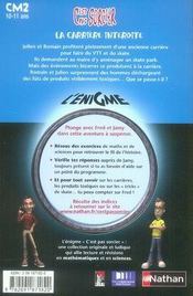 L'ENIGME DES VACANCES PRIMAIRE : la carrière interdite ; CM2 - 4ème de couverture - Format classique