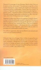 Adieu vérité ou la ruse du philosophe - 4ème de couverture - Format classique