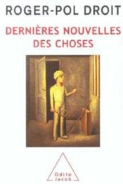 Derniere nouvelles des choses - Couverture - Format classique
