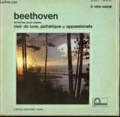 Disque Vinyle 33t Sonates Pour Piano / Clair De Lune / Pathetique Et Passionata. - Couverture - Format classique