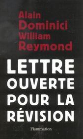 Lettre Ouverte Pour La Revision - Intérieur - Format classique