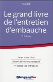 Le grand livre de l'entretien d'embauche (3e édition) - Couverture - Format classique