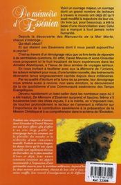 L'autre visage de Jésus t.1 ; de mémoire d'essénien - 4ème de couverture - Format classique