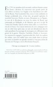 La campagne de suisse en 1799 - le choc des geants - 4ème de couverture - Format classique
