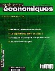 PROBLEMES ECONOMIQUES N.2811 ; économie internationale - Couverture - Format classique