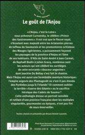 Le goût de l'Anjou - 4ème de couverture - Format classique