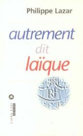 Autrement dit laique - Couverture - Format classique