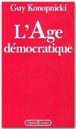 L'âge démocratique - Couverture - Format classique