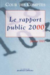 Cour des comptes - Le rapport public 2000 - Couverture - Format classique
