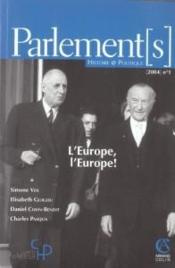 Parlement[S] N.1 ; L'Europe, L'Europe ! (édition 2004) - Couverture - Format classique