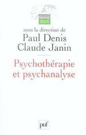 Psychotherapie Et Psychanalyse - Intérieur - Format classique