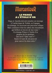 Le prince à l'étoile d'or - 4ème de couverture - Format classique