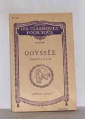 Odyssée chants I V et VI - Couverture - Format classique