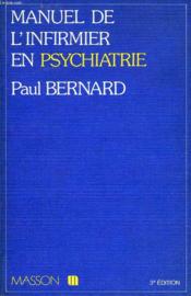 Manuel de l'infirmier psychiatrie - Couverture - Format classique