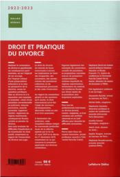 Droit et pratique du divorce (édition 2021/2022) - 4ème de couverture - Format classique