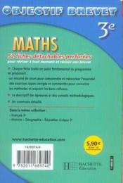 Mathematiques 3eme ; Fiches Detachables