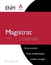 Concours ENM ; magistrat ; categorie A (3e edition) - Couverture - Format classique