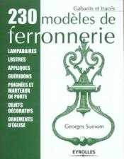 230 modeles de ferronnerie - Couverture - Format classique
