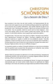 Qui a besoin de Dieu ? - 4ème de couverture - Format classique