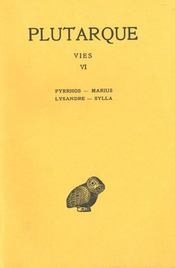 Vies t.6 ; Pyrrhos, Marius, Lysandre, sylla - Intérieur - Format classique