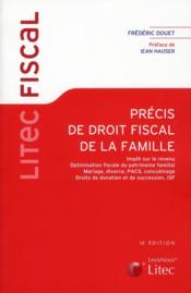 Précis de droit fiscal de la famille - Couverture - Format classique