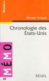 Chronologie des etats-unis - Intérieur - Format classique