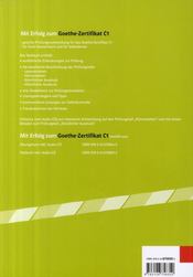 Mit erfolg zum goethe-zertifikat c1 - cahier evaluation - 4ème de couverture - Format classique