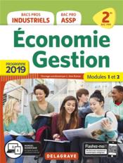 Économie, gestion ; 2de bac pro ; modules 1 et 2 ; pochette de l'élève (édition 2019) - Couverture - Format classique