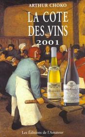 Cote des vins 2001 - Intérieur - Format classique