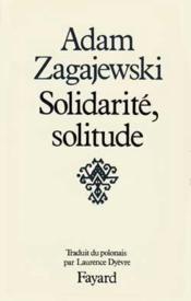 Solidarité, solitude - Couverture - Format classique