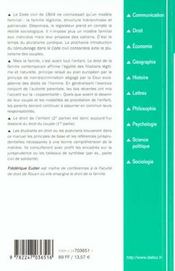 Droit De La Famille - 4ème de couverture - Format classique