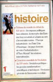 Francois Histoire 1ere - Couverture - Format classique