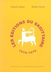 Les editions du sagittaire 1919-1967 - Intérieur - Format classique