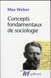 Concepts fondamentaux de la sociologie - Couverture - Format classique