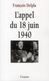 L'appel du 18 juin 1940 - Couverture - Format classique
